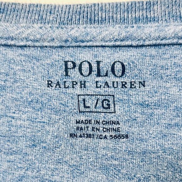 Polo Ralph Lauren Heather Blue Crewneck size Large, Casual Staple - Picture 5 of 9